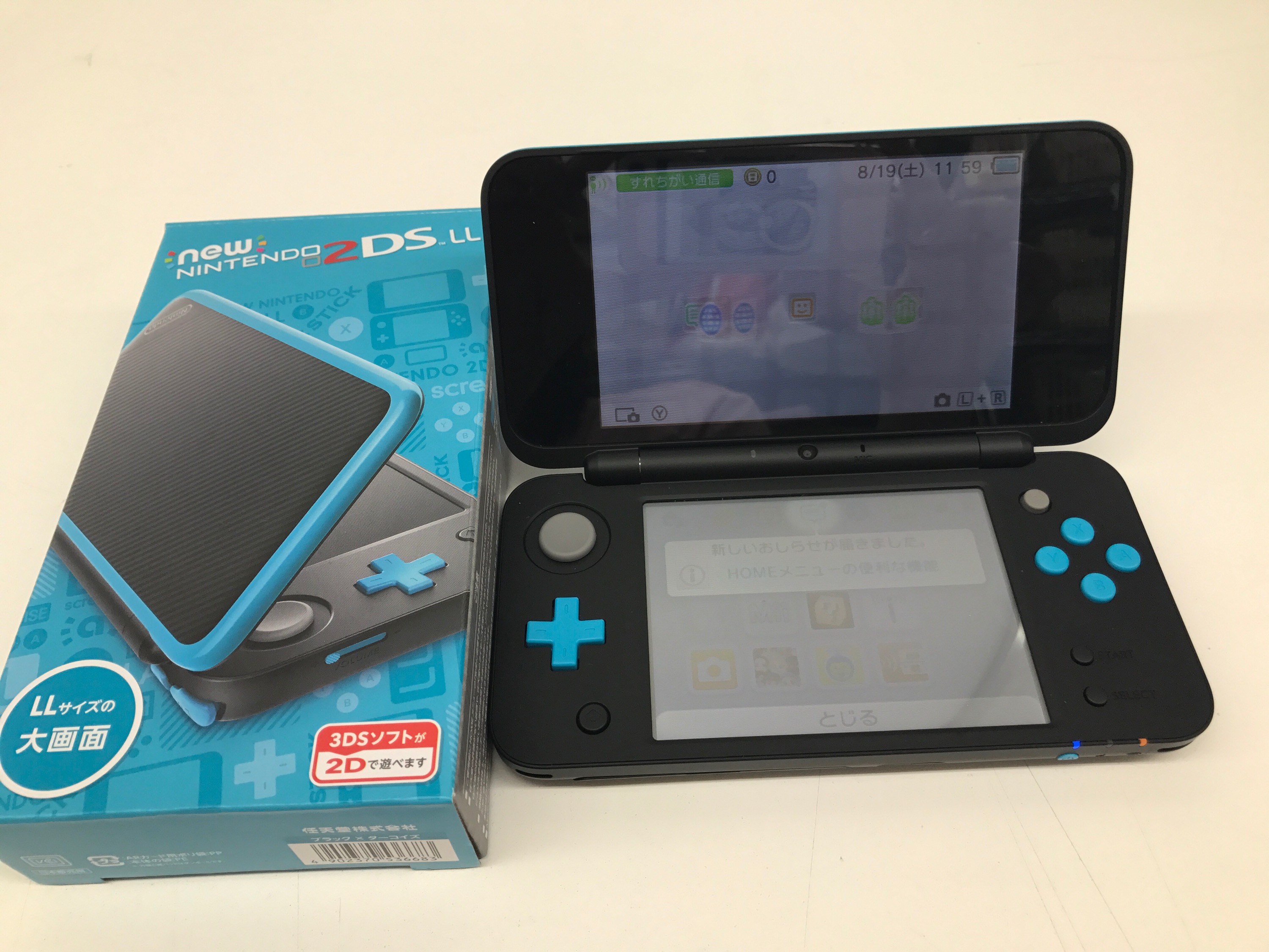 Newニンテンドー2DS LL ブラック×ターコイズ+inforsante.fr